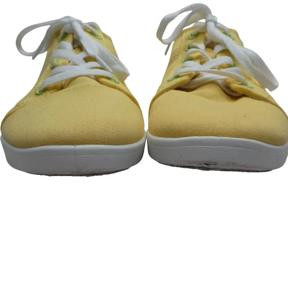 Vionic‎ Beach Stinson Yellow Canvas Lightweight Sneakers Womens 8.5